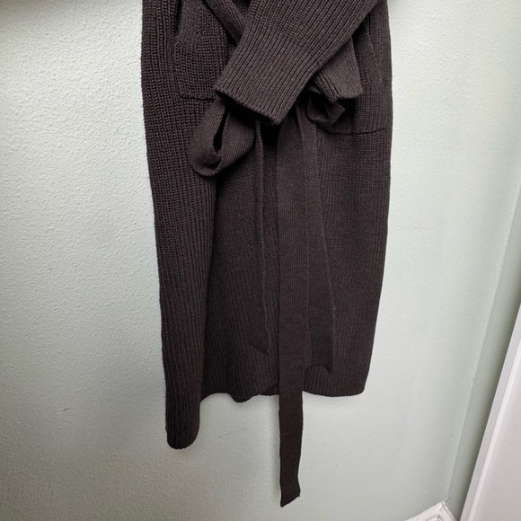 Athleta Scenic Wrap Merino Wool Blend Cardigan in Walnut Brown Size Medium - Picture 7 of 14